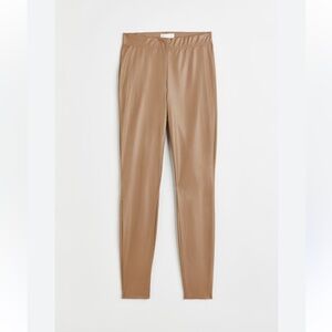 Tan High-Waist Leggings